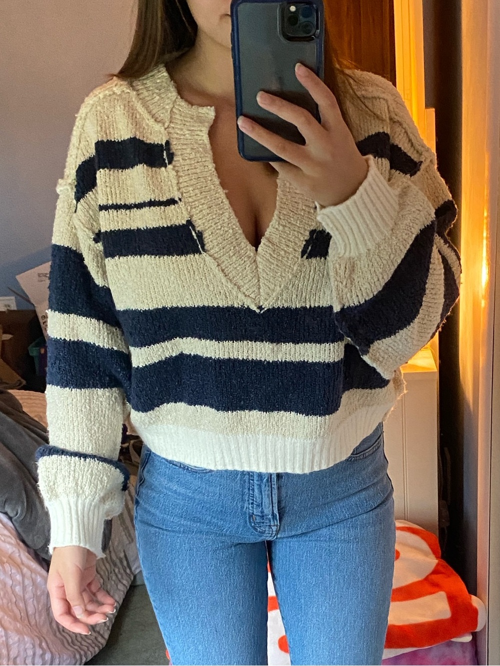 Urban Outfitters striped oversize sweater